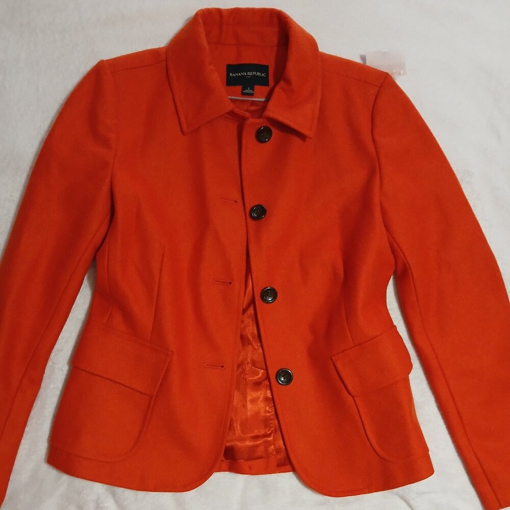 Deep Orange Jacket Banana Republic sz 2